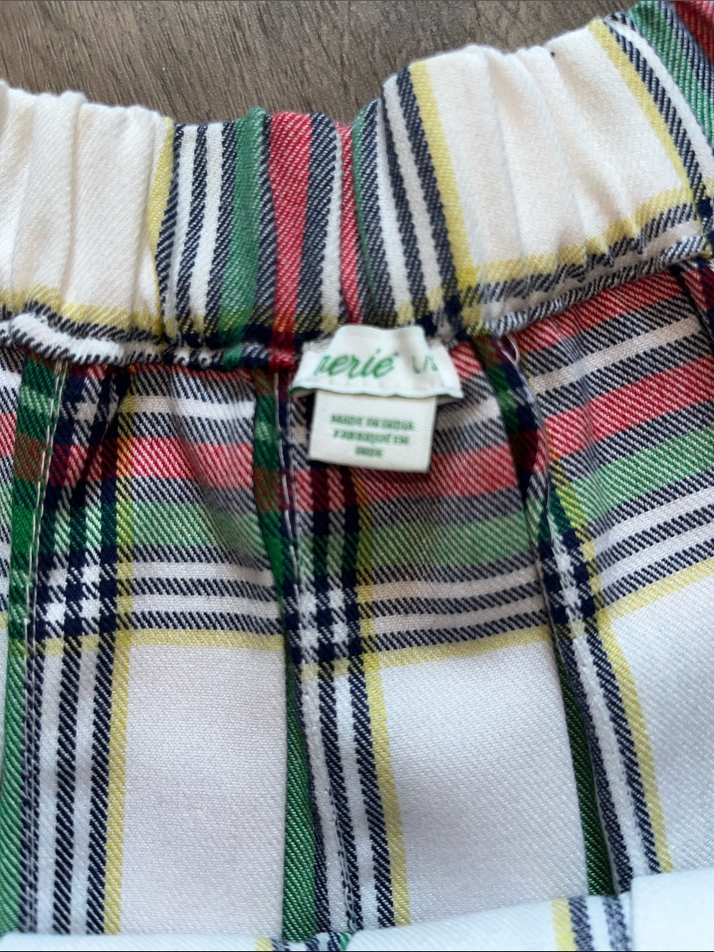 aerie Pink & Red Plaid Pleated Skater Skirt - Picture 2 of 3